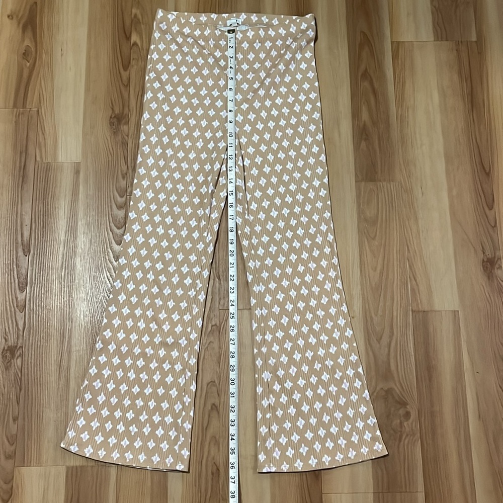 Tan Patterned Pants